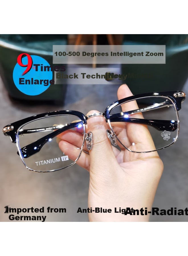 Fenchi Intelligent Progressive Reading Gl With Automatic Degree Adjustment, Fashionable Zooming For Near And Far, High Definition Blue Light Blocking Multi-eyegl For Men, New Model - Image 2