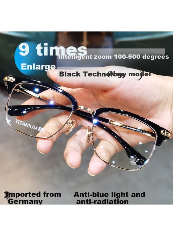 Fenchi Intelligent Progressive Reading Gl With Automatic Degree Adjustment, Fashionable Zooming For Near And Far, High Definition Blue Light Blocking Multi-eyegl For Men, New Model - Image 1