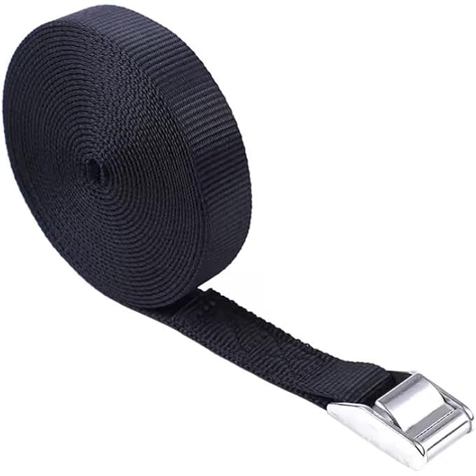 TIE DOWN STRAPS 4PCS, HEAVY DUTY ADJUSTABLE CAM BUCKLE TIE-DOWN LASHING STRAPS FOR CARGO, LUGGAGE, MOTORCYCLE, TRUCKS, TRAILER - Image 3