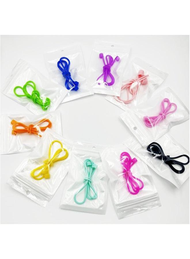 For Apple Bluetooth Headset Anti-lost Rope Magnetic Airpods Wireless Silicone Lanyard-Color:Purple-Applicable Model:55cm (bare) - Image 5