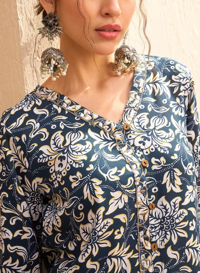 SASSAFRAS All Over Print Shirt and Palazzos Co-Ords