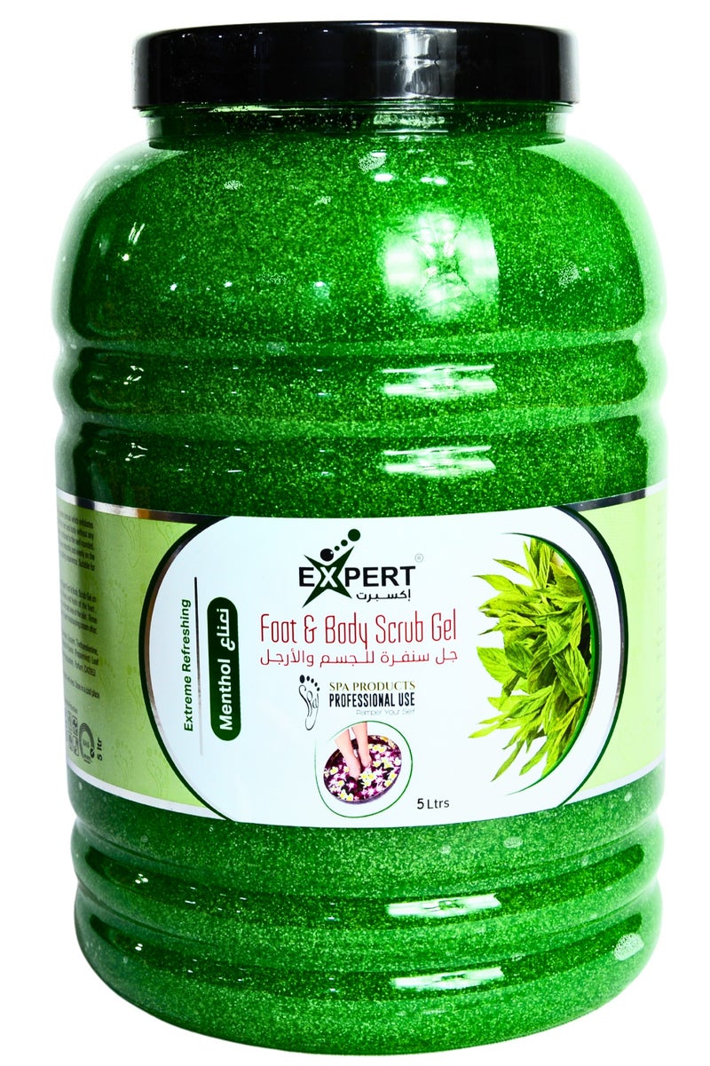 إكسبرت جل مقشر للجسم والقدم بالنعناع من إكسبيرت – انتعاش وتنشيط فائق – 5 لتر