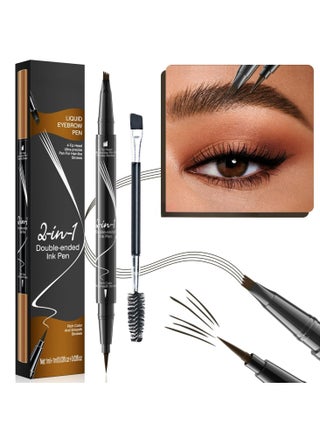 2-in-1 Microblading Eyebrow Pencil，New Upgrade 3D with 4-Fork-Tip & Precise Brush,Microblading Eyebrow Pen for Natural Makeup All Day (Dark Brown) - pzsku/ZEE81C3E031A940A3C5A8Z/45/_/1731489312/7050fa4a-d383-48ff-8317-30489c3bfee9