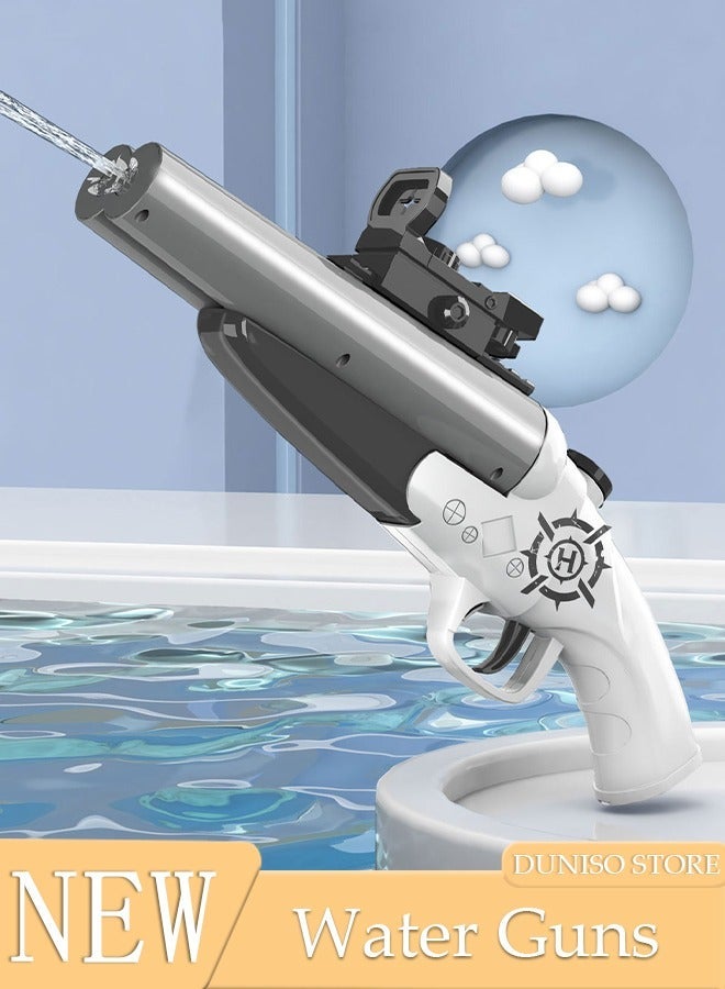 DUNISO Double-Barrelled Electric Water Gun for Adults & Kids, Large Capacity Long Range Water Guns for Kids,Swimming Pool Beach Party and Outdoor, Summer Gifts for Boys Girls - Image 1