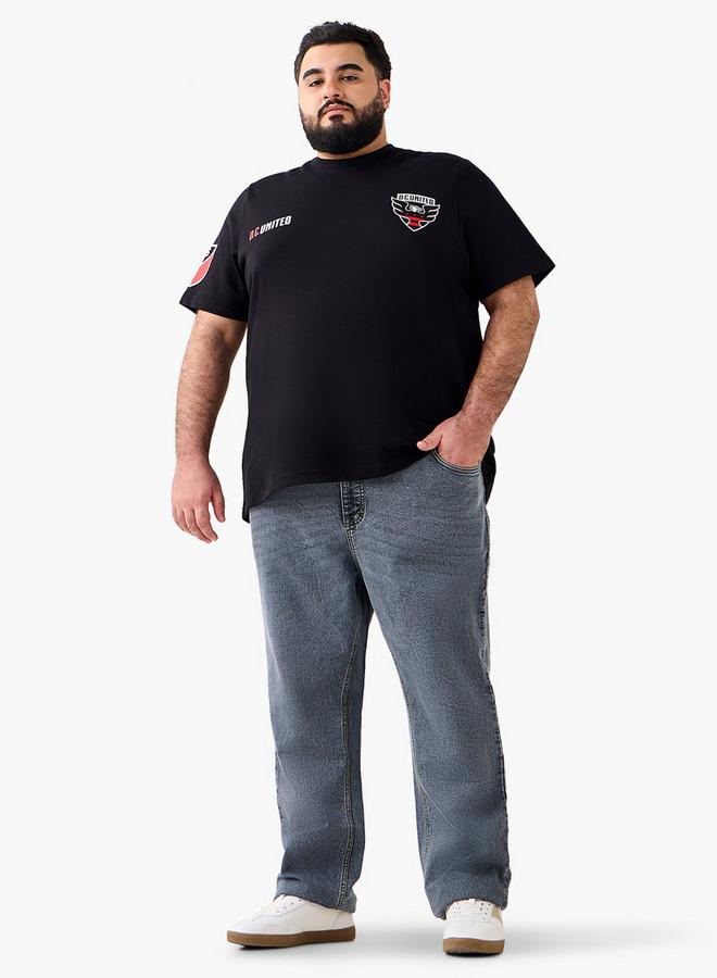 Maxim Men Regular Fit Crew Neck Short Sleeves D.C United Print T shirt - Image 4