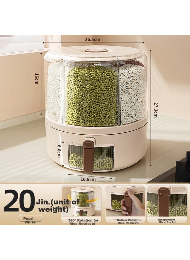 Pakchoice Rice Container, Multi-grain Storage Box, New Model, Insect-proof, Moisture-proof, Rice Storage Box, Household Food-grade Rice Container, Grain Storage Container - Image 1