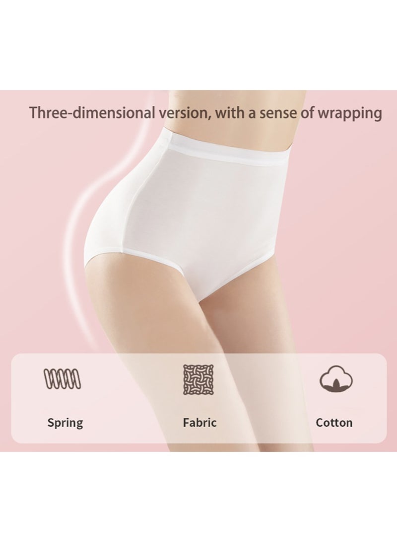 Disposable Women’s Briefs 5PCS Pure Cotton High Cut Underwear Maternity Travel Disposable Panties for Daily Use Girls - Image 3