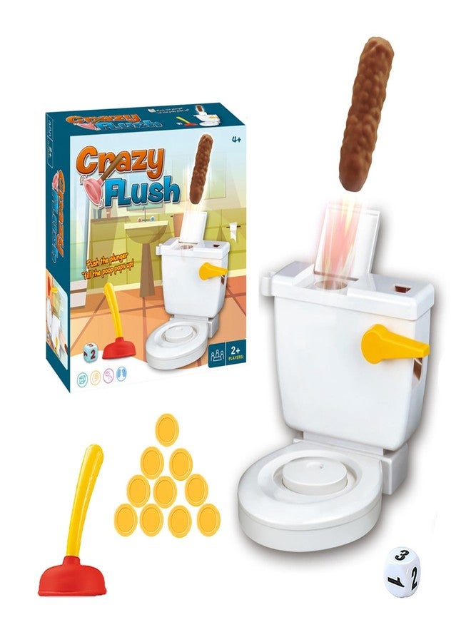 Hora de Lima Toilet Flush Game for Kids Funny Toliet Crazy Shoot Toy for 2-5 Players Creative Gags &Joke Toys for White Elephant Gift April Fool's Day - Image 1
