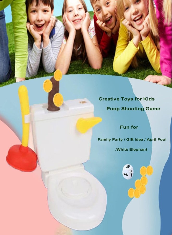 Hora de Lima Toilet Flush Game for Kids Funny Toliet Crazy Shoot Toy for 2-5 Players Creative Gags &Joke Toys for White Elephant Gift April Fool's Day - Image 3