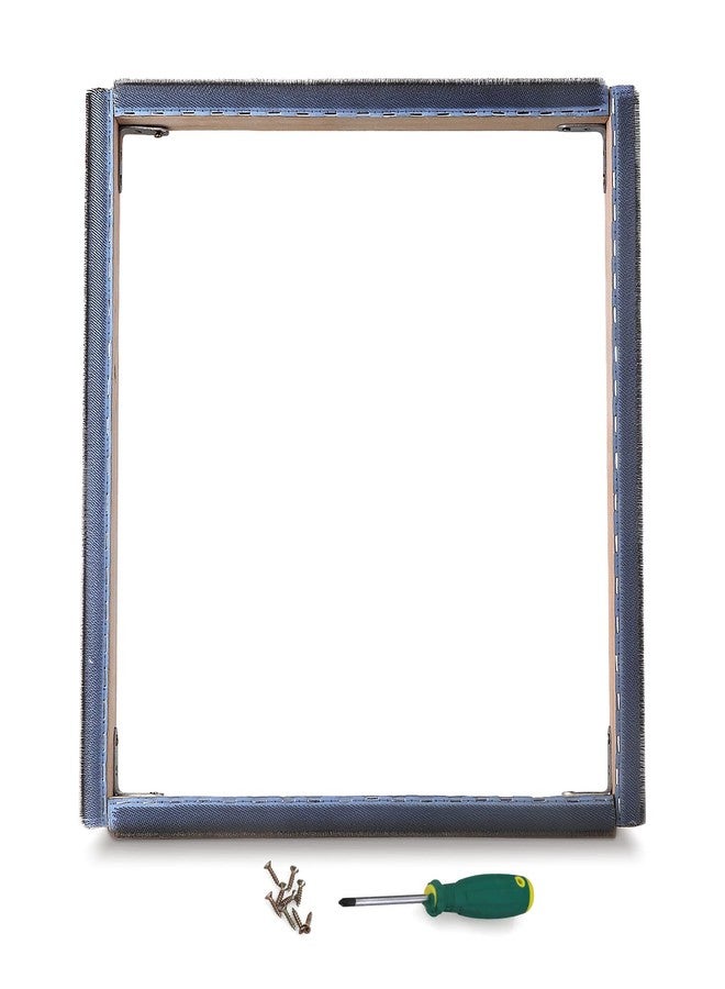 ICZW Gripper Strip Frame Punch Needle Rug Hooking Frame with Frame Cover 19.6" x 19.6" (Pink) - Image 2