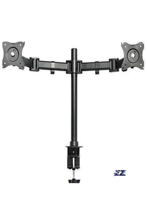 Fully Adjustable Dual Monitor with Desk Mount Stand for 2 LCDs Screens