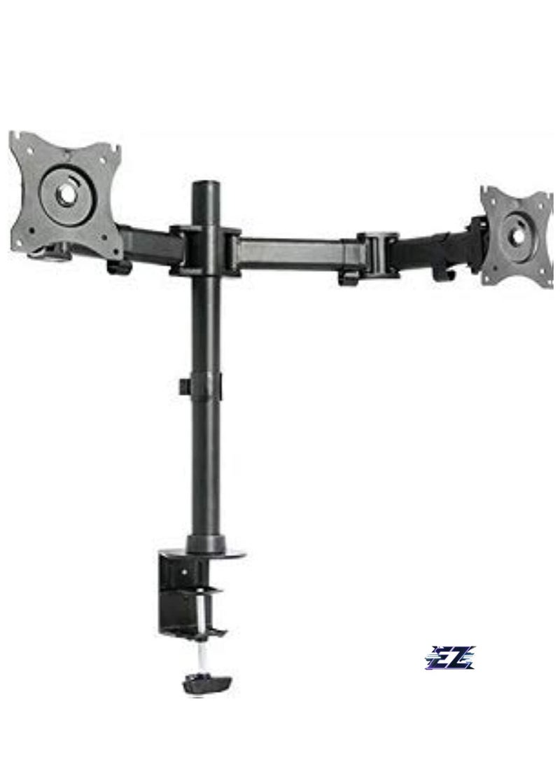 ELTRAZONE Fully Adjustable Dual Monitor with Desk Mount Stand for 2 LCDs Screens  - Image 2
