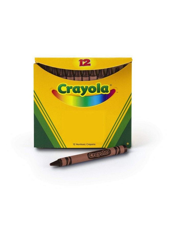 Crayola Bulk Crayons Brown Regular Size 12 Count - Image 2