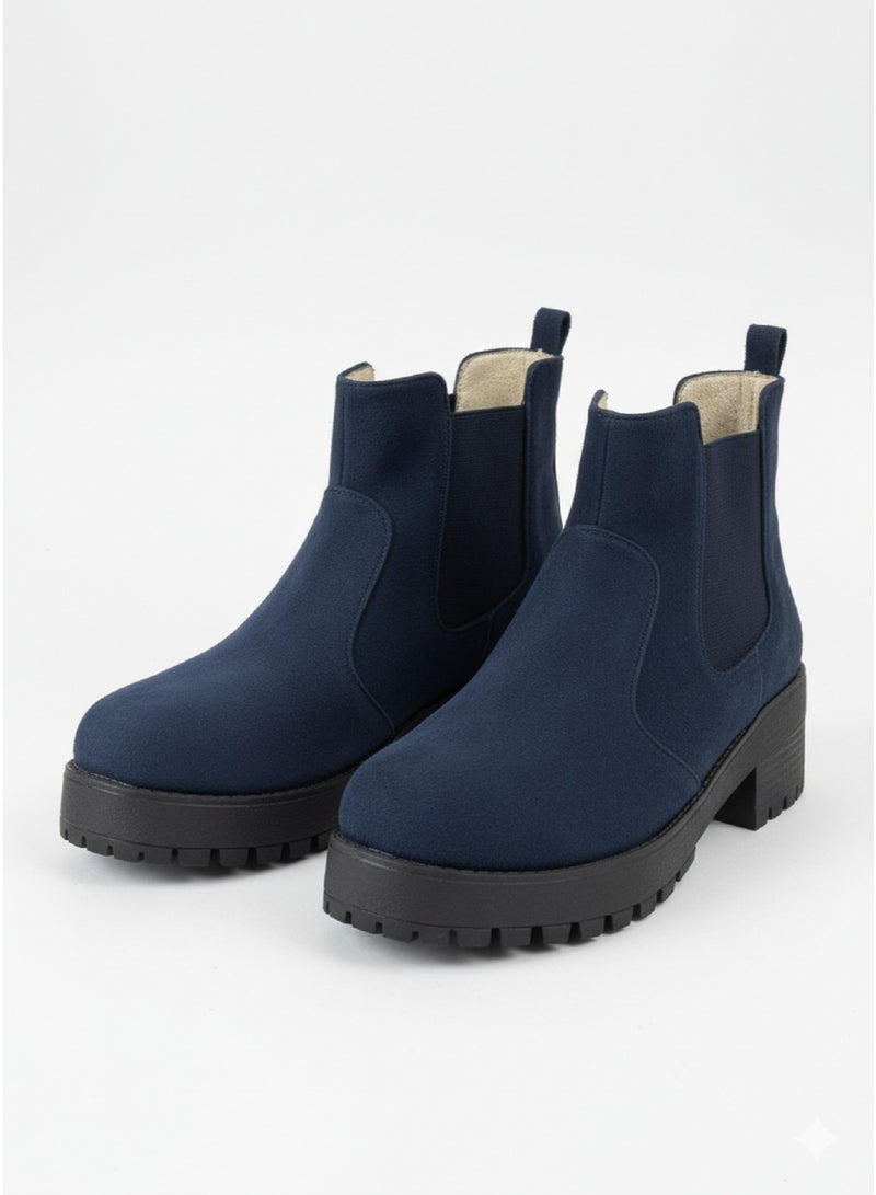 Vbranda Half boots Chelsea with durable modern design BO-1-NAVY BLUE S - Image 3