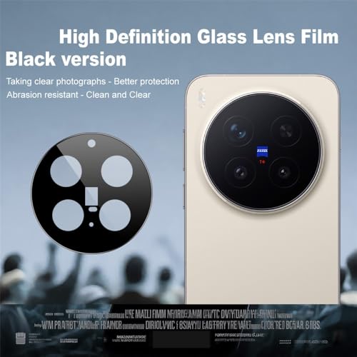 FabeKee Compatible With For vivo X300 Pro 5G Full Coverage Camera Lens Protector Tempered Glass HD Clear Lens Film - Image 2