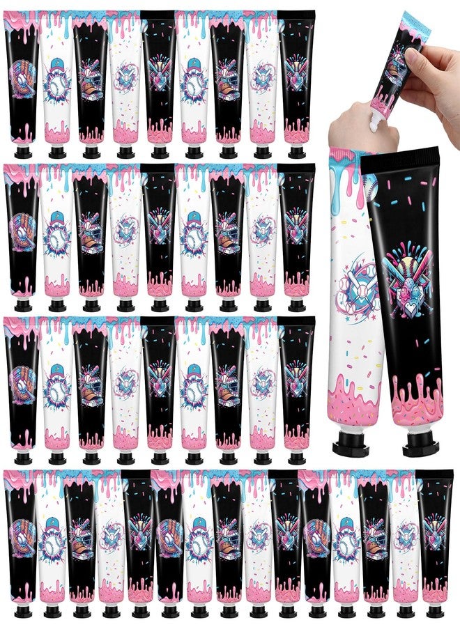 Dimsile 50 Pcs Ice Cream Black Drip Baseball Hand Cream Bulk 30 ml Baseball Drip Party Favors Sports Team Gifts Travel Size Hand Lotion for Men Women Birthday Office Community Supply - Image 1
