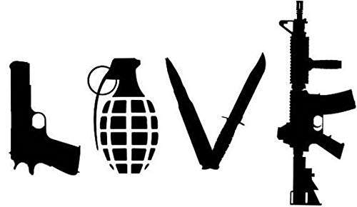 KREEPO Love Military Grenade for Bedrooms, Living Room, Stairs, Office, Playing Room, Windows Stickers. - Image 5