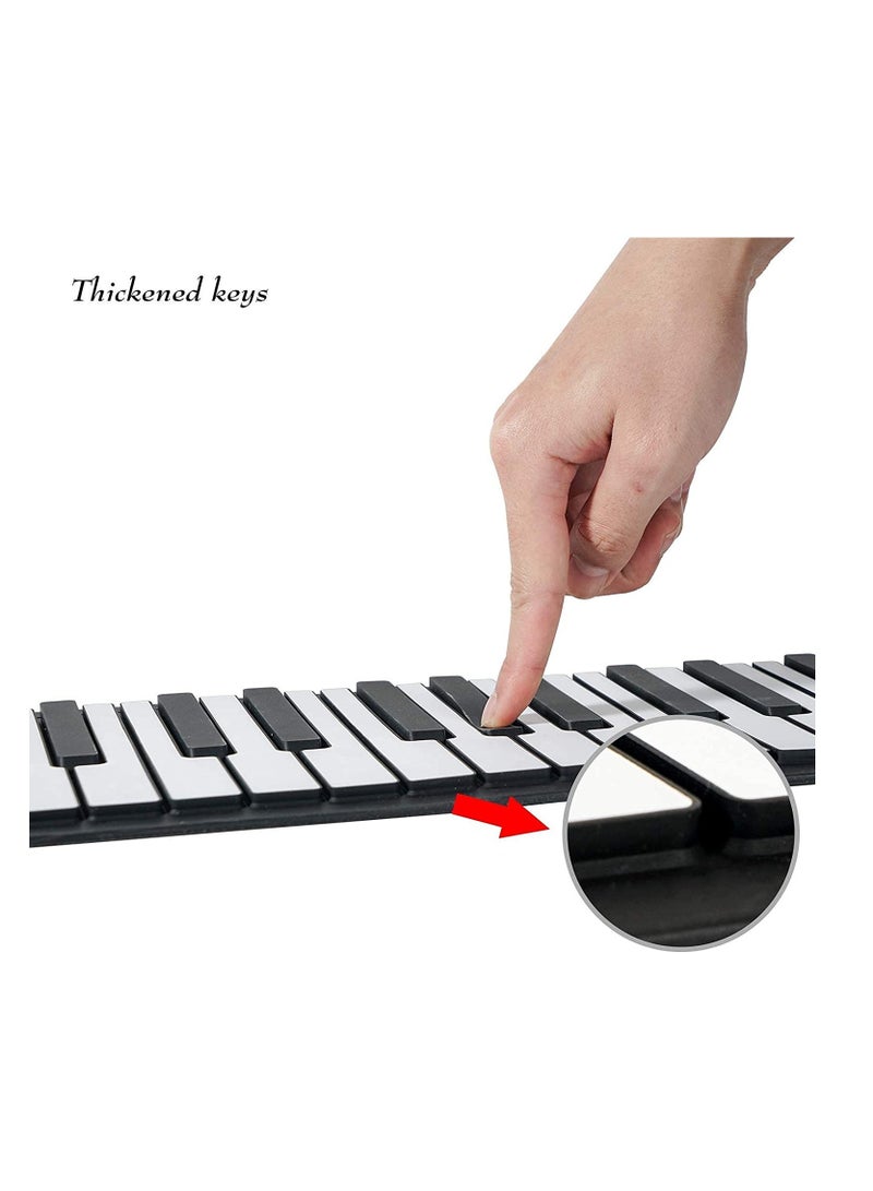 Generic 88 Keys Roll Up Piano with Pedal Upgraded Numeric Portable Piano Sticker Keyboard for Kids Beginner  - Image 5