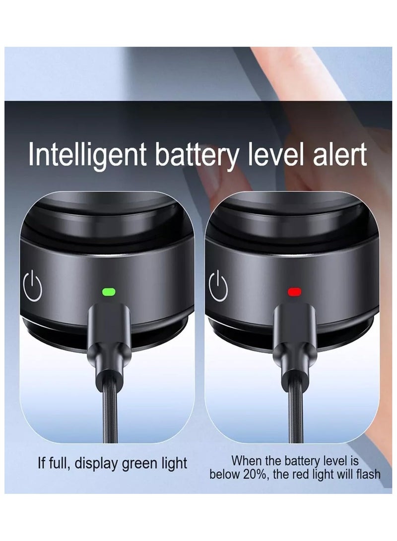 أداك حامل هاتف مغناطيسي كهربائي مفرغ من الهواء، حامل هاتف للاستحمام والسيارة، حامل هاتف محمول قوي الشفط للصالة الرياضية والمرايا والأسطح الملساء، متوافق مع iPhone وAndroid (أسود). (الإصدار 1) - Image 5