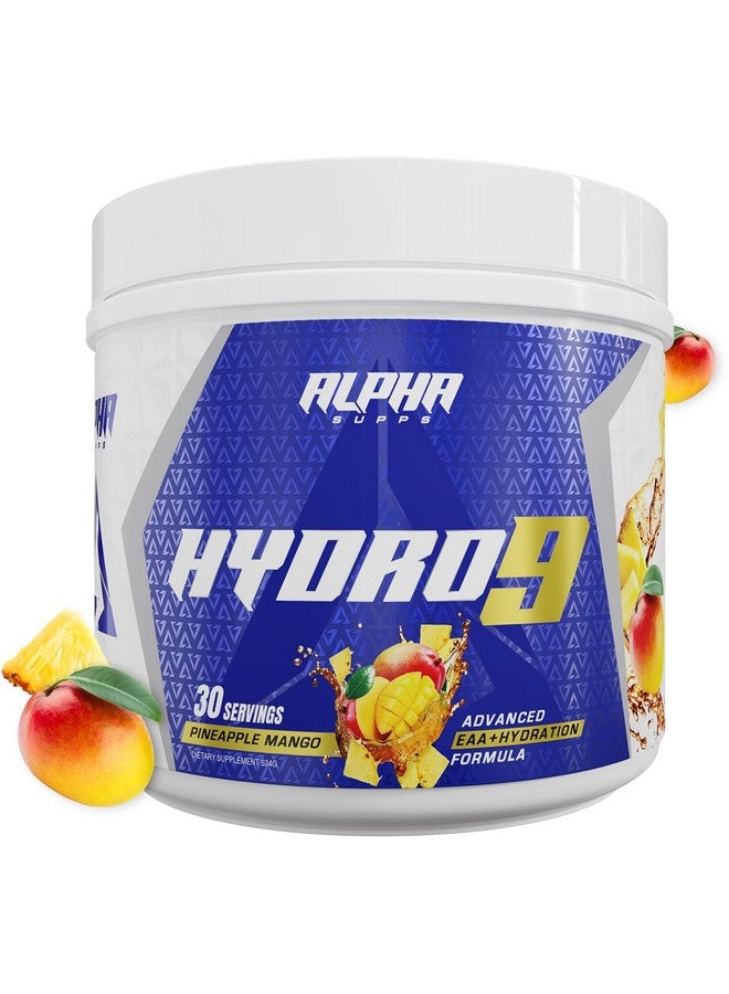 Alpha Supps Hydro 9 Aminos | EAA + Hydration Formula | Essential Amino Acids EAAs Powder with BCAAs & Electrolytes 30 Servings - Pineapple Mango - Image 1