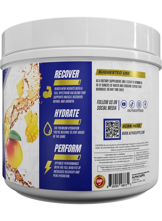 Alpha Supps Hydro 9 Aminos | EAA + Hydration Formula | Essential Amino Acids EAAs Powder with BCAAs & Electrolytes 30 Servings - Pineapple Mango - Image 4