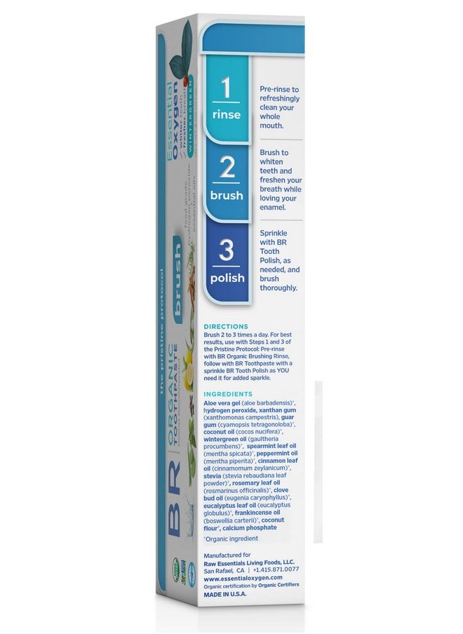 Essential Oxygen Br Organic Low Abrasion Toothpaste Wintergreen  - Image 3