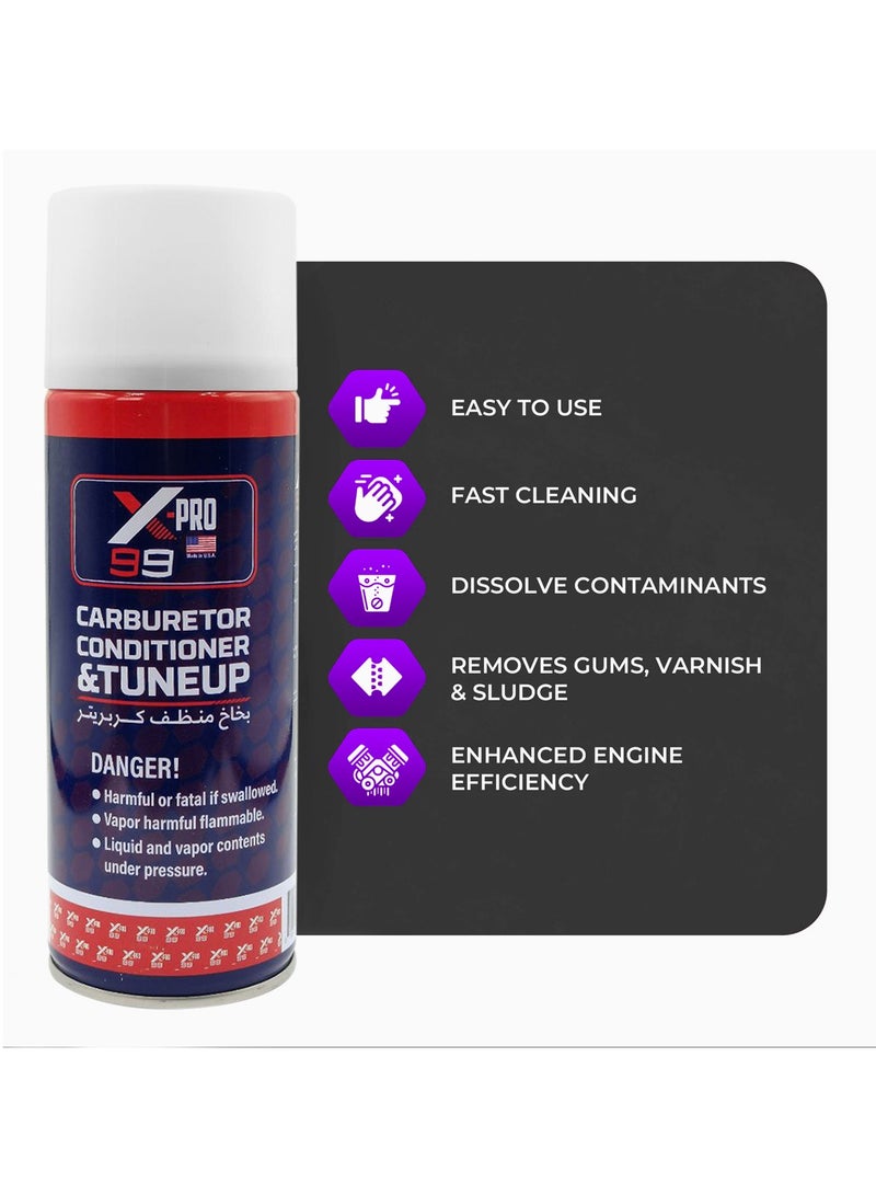 Xpro X-PRO Carburetor Conditioner & Tune-Up Spray - Dissolves Contaminants, Removes Gums & Sludge, Enhances Engine Efficiency, 400ml - Image 4
