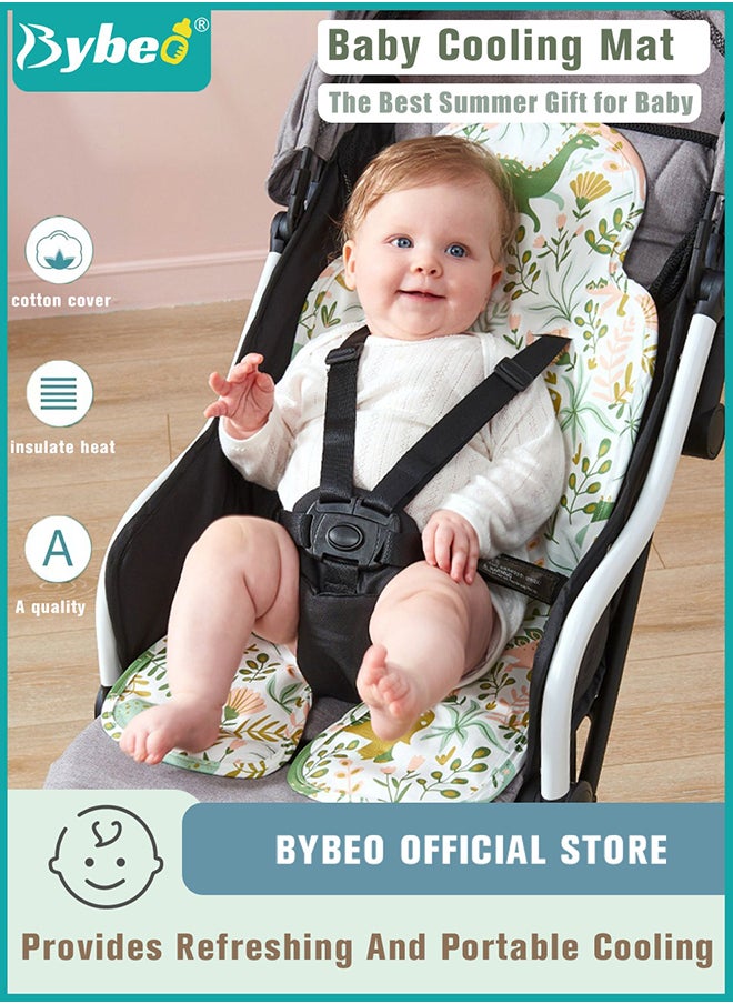 Bybeo 4-In-1 Multifunctional Gel Car Seat Cooler for Children,Baby Stroller Cooling Mat,Breathable Ice Seats Cool Pad for Lightweight Strollers,Child Safety Seats,Dining Chairs,Sleeping Mats  - Image 1