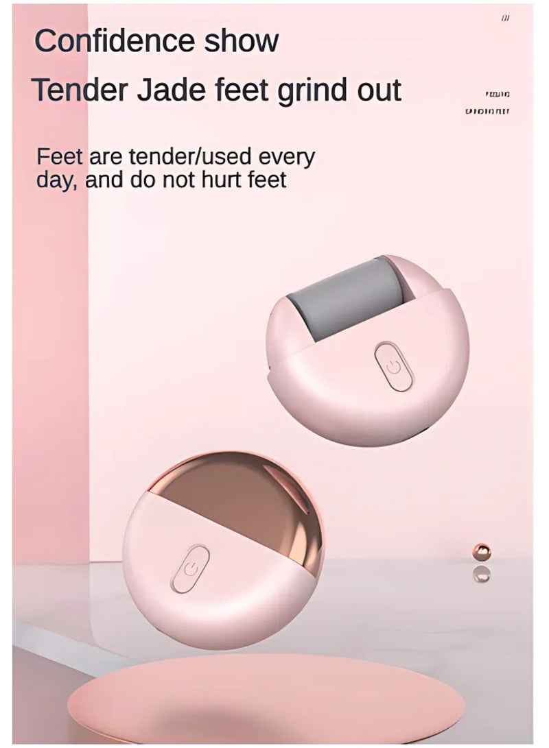 سولاري مزيل مسامير القدم الكهربائية، أدوات باديكير ملف القدم المحمولة القابلة لإعادة الشحن مع مطحنة القدم (وردي) - Image 2