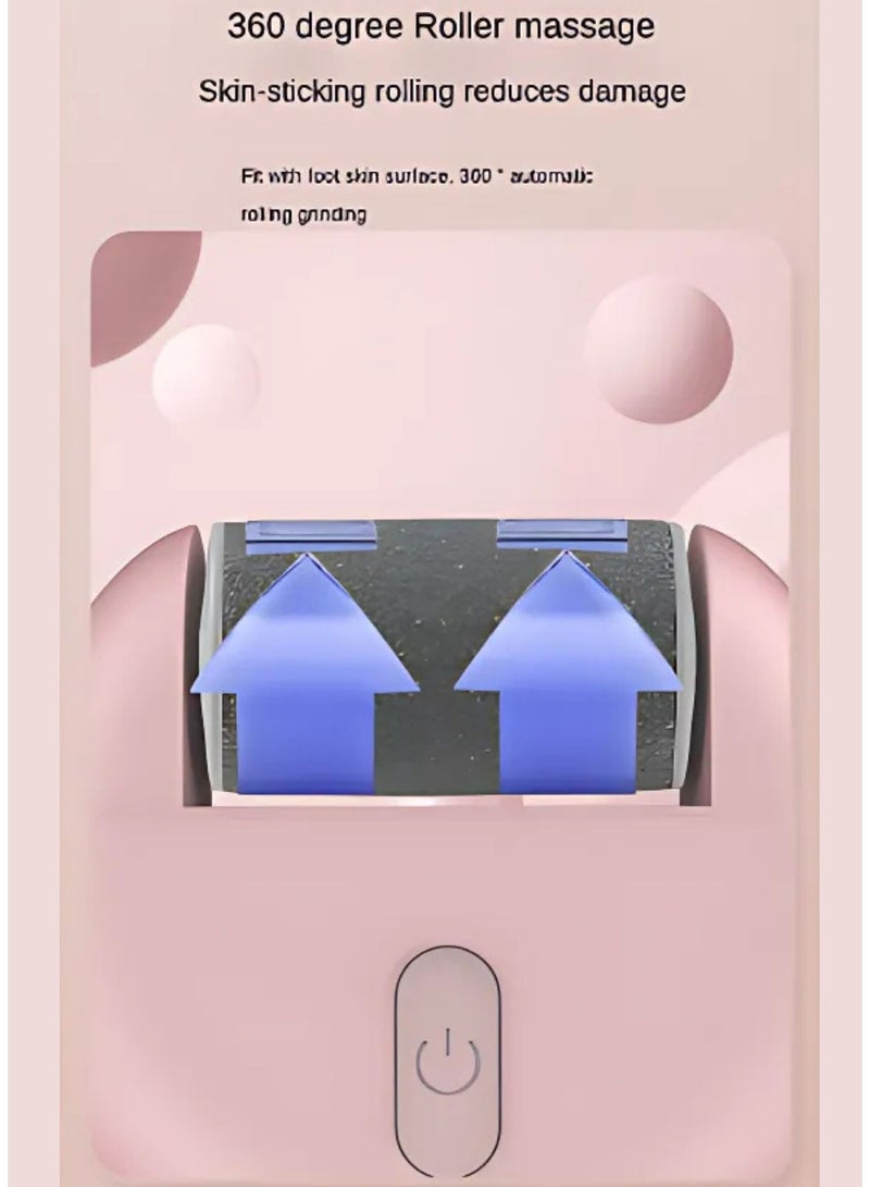 سولاري مزيل مسامير القدم الكهربائية، أدوات باديكير ملف القدم المحمولة القابلة لإعادة الشحن مع مطحنة القدم (وردي) - Image 5