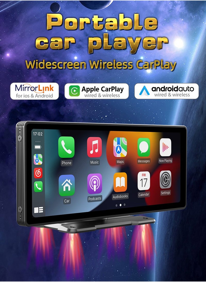 XUTIANZE Apple Carplay Screen for Car, 10.26" HD Portable Car Stereo Touch Screen with Wireless Android Auto, Backup Camera, Car Audio Receivers with Voice Control, Mirror Link, Bluetooth, GPS Navigation  - Image 3