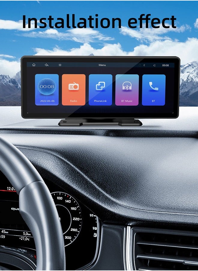 XUTIANZE - Apple Carplay Screen for Car, 10.26" HD Portable Car Stereo Touch Screen with Wireless Android Auto, Backup Camera, Car Audio Receivers with Voice Control, Mirror Link, Bluetooth, GPS Navigation - Image 1