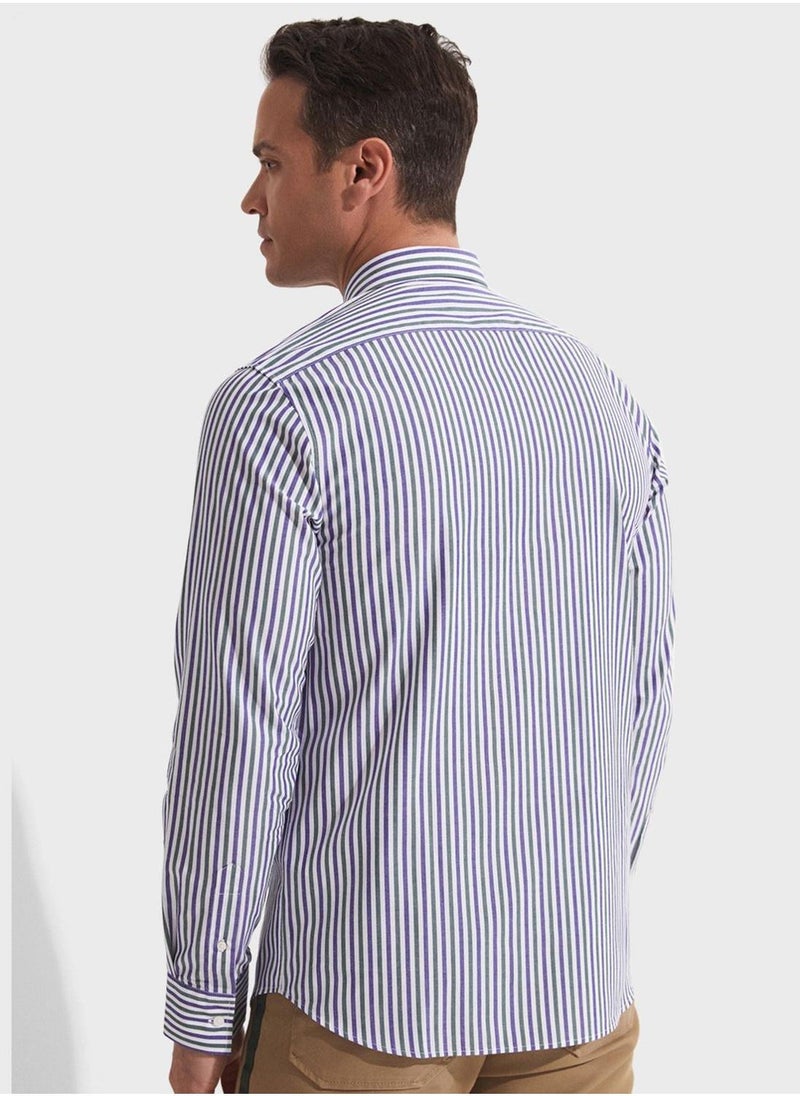 JUNE Striped Regualr Fit Shirt - Image 2