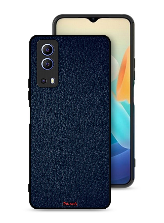Tolwak Vivo Y72 5G Protective Case Cover Leather Pattern - Image 1