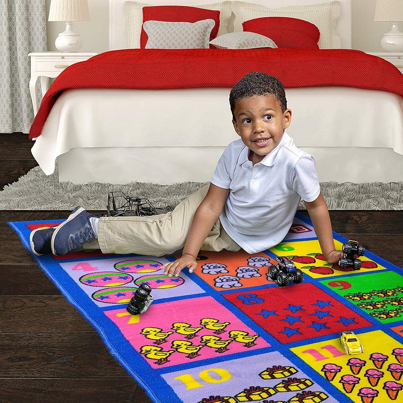 Status Contract Nylon Anti Skid 'Numbers Learning Children's Educational' Rug (Multicolour, 3 X 5 Feet), Rectangular - Image 3