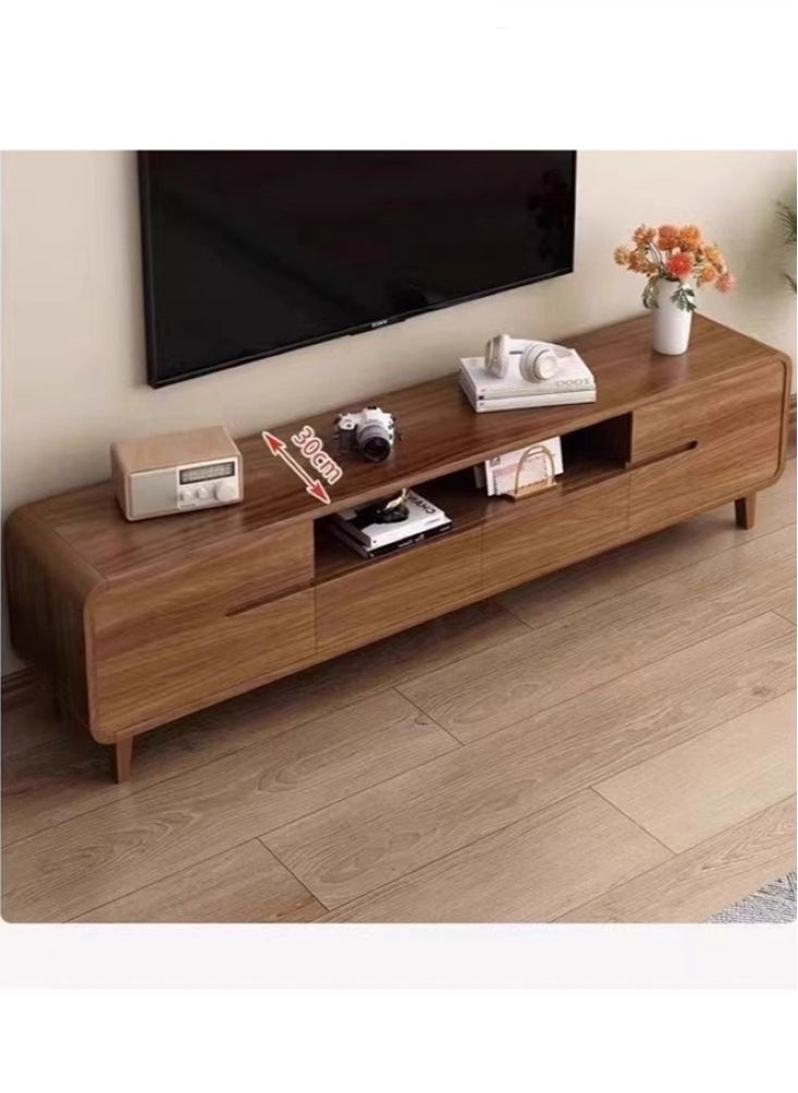 Kutis 1-Piece TV Cabinet Living Room Furniture TV Table TV Stand With Drawers Density Board Brown 160x30x45 cm  - Image 2