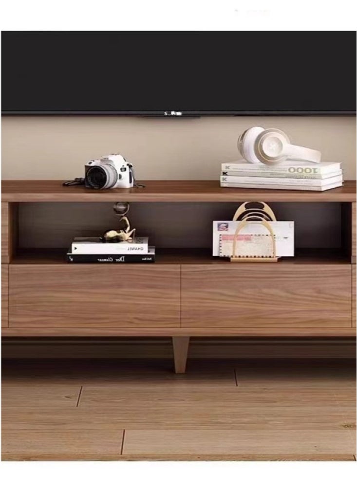 Kutis 1-Piece TV Cabinet Living Room Furniture TV Table TV Stand With Drawers Density Board Brown 160x30x45 cm  - Image 4