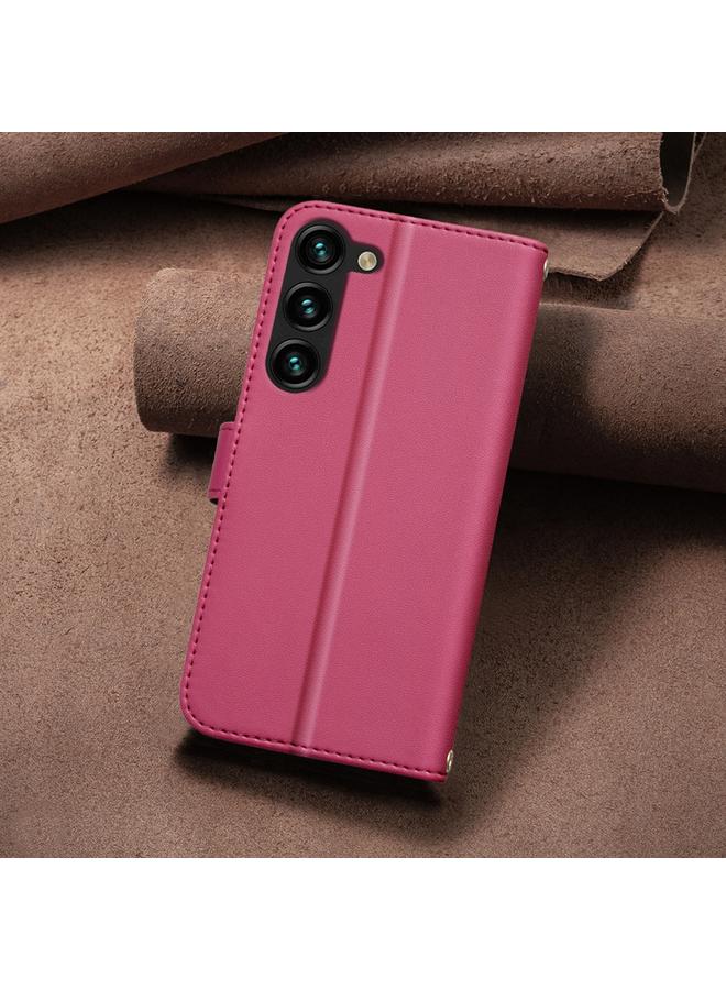 S-TOP Case For Samsung Galaxy S21 FE 5G Square Texture Leather Phone Case - Image 3