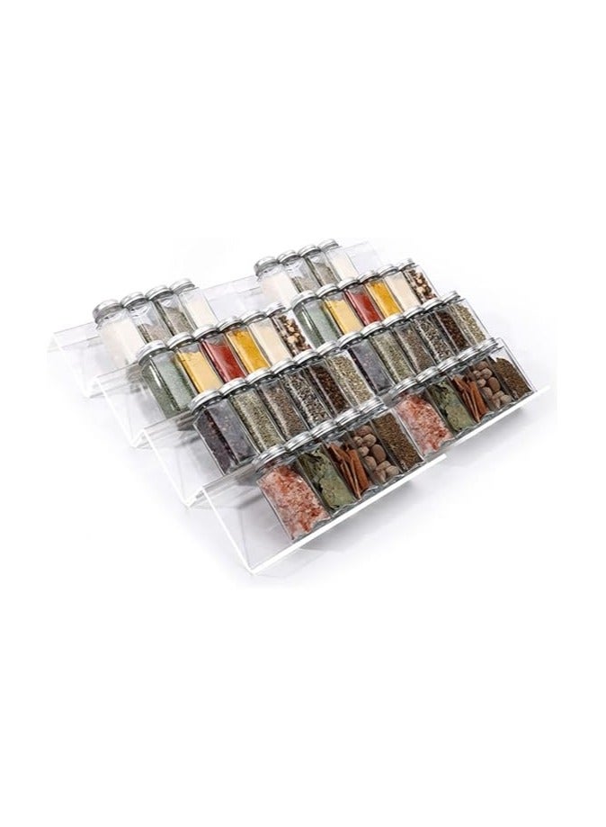 مجموعة من 12  قطعة من منظمات الدرج الأكريلك الشفافة، تنظيم الدرج في الحمام والمكياج والمجوهرات وأدوات المطبخ والمكتب. - Image 3