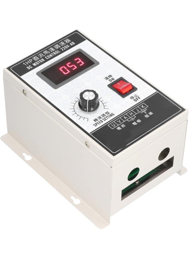 klarako Motor Speed Controller Digital Display Regulator Control Switch DC 220V Accessory Aluminium Alloy 
