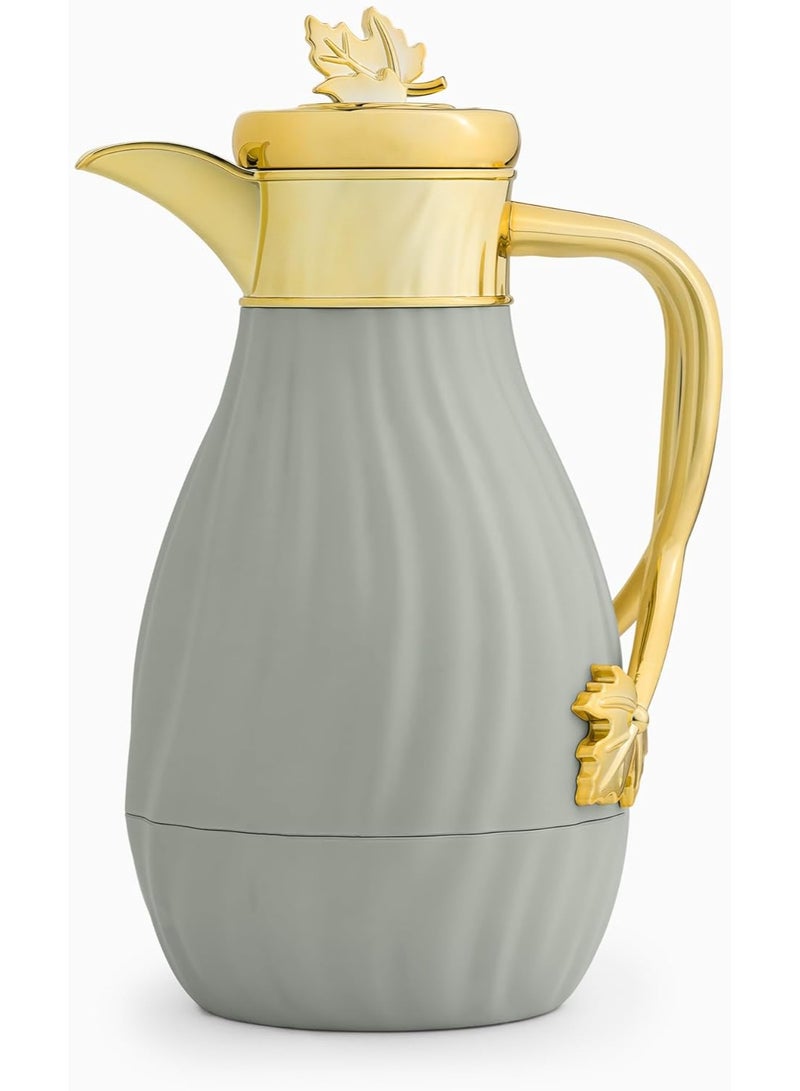 ماستر جولد طقم ترمس فاخر للشاي والقهوة من أميرا بغطاء ذهبي سعة 1 لتر | ترمس ديافة للشاي والقهوة يحافظ على الحرارة لمدة 12 ساعة | تصميم أنيق للمناسبات والضيافة - Image 3