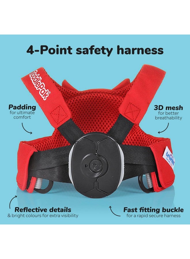 Trunki Toddler Leash - Fuss Free Toddler Walking Reins & Kids Safety Harness | Baby Leash for Kids - Felix Fox (Red) - Image 2