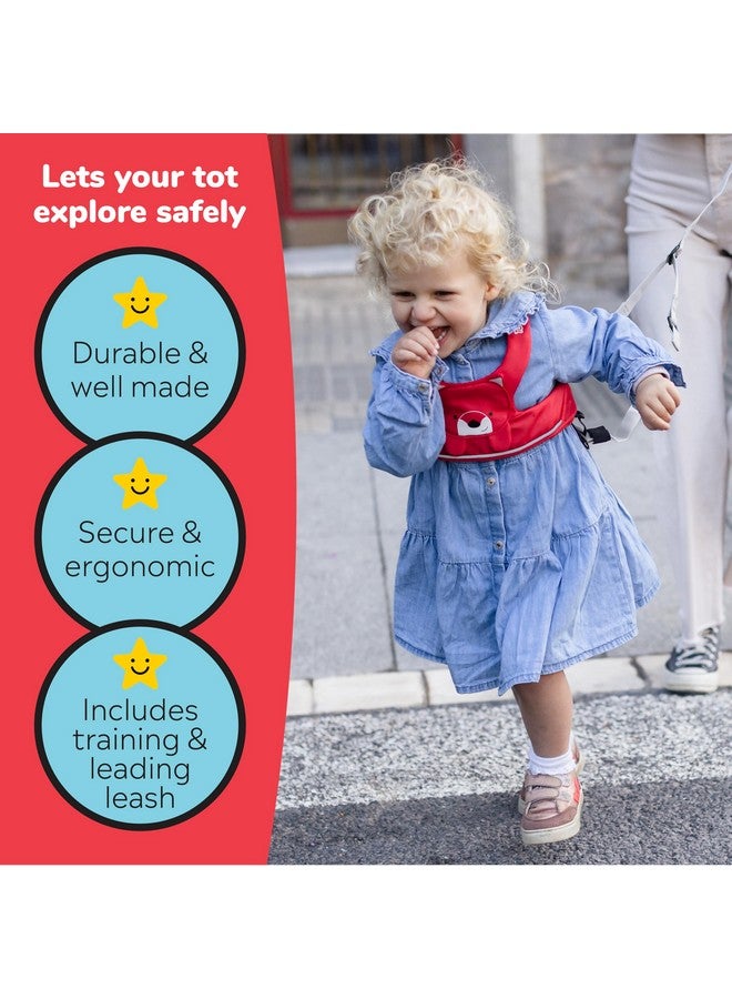 Trunki Toddler Leash - Fuss Free Toddler Walking Reins & Kids Safety Harness | Baby Leash for Kids - Felix Fox (Red) - Image 3