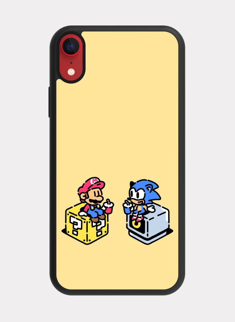PXLAAT iPhone XR case cover Sonic Mario - Image 1