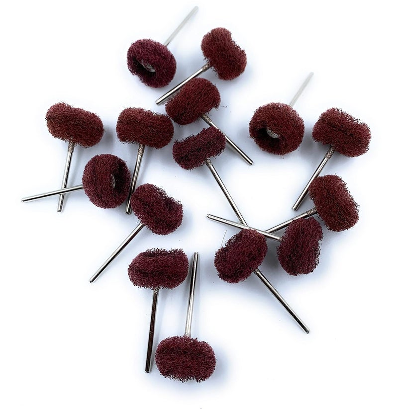 Aone Mounted Abrasive Fiber Scotch Wheel Buff 10pc for Satin Finish Rust Removal for Dremel Rotary ToolMicro Hand MotorPolishing Motor for Jewellery MakingWatchmakingModel MakingHobby Craft - Image 5
