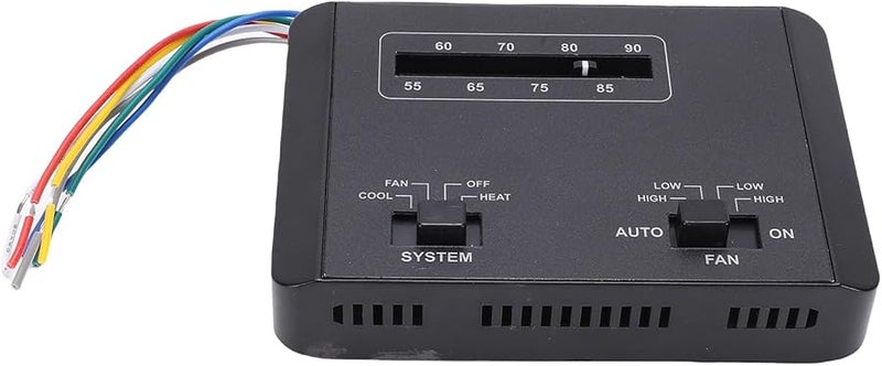 Rv Thermostat 7330F3852 Replacement For 3 Plus 8 Series Stepless Temperature Control Metal ABS Black - Image 4