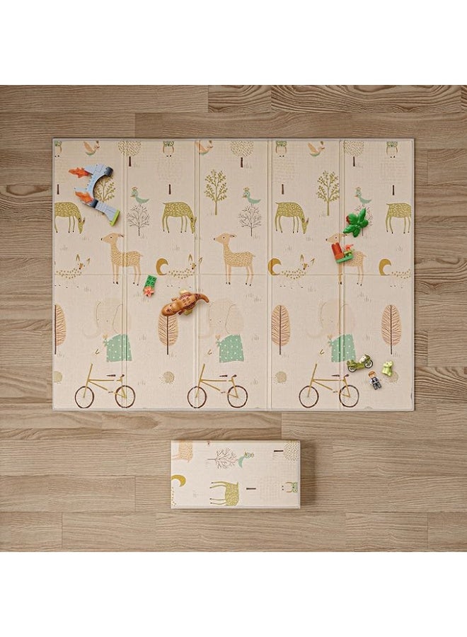 Gupamiga Play Mat Baby Crawling Mat Foldable Baby Rug Play Mat Non-Toxic XPE Foam Floor Non-Slip Double-Sided Portable Waterproof - Image 1