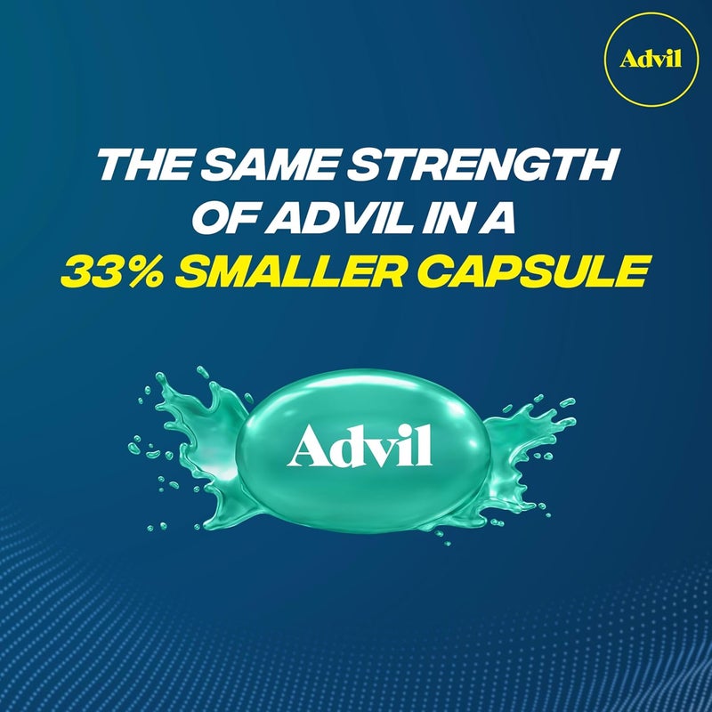 Advil LiquiGels Minis Pain Reliever and Fever Reducer Pain Medicine for Adults with Ibuprofen 200mg for Pain Relief 80 Liquid Filled Capsules - Image 5