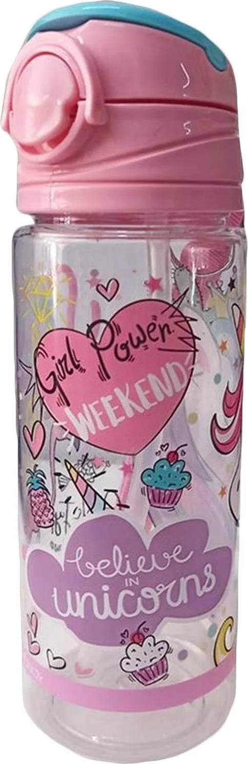 ماشو تريند Princess Unicorn 500 ml Kids Water Bottle with Straw