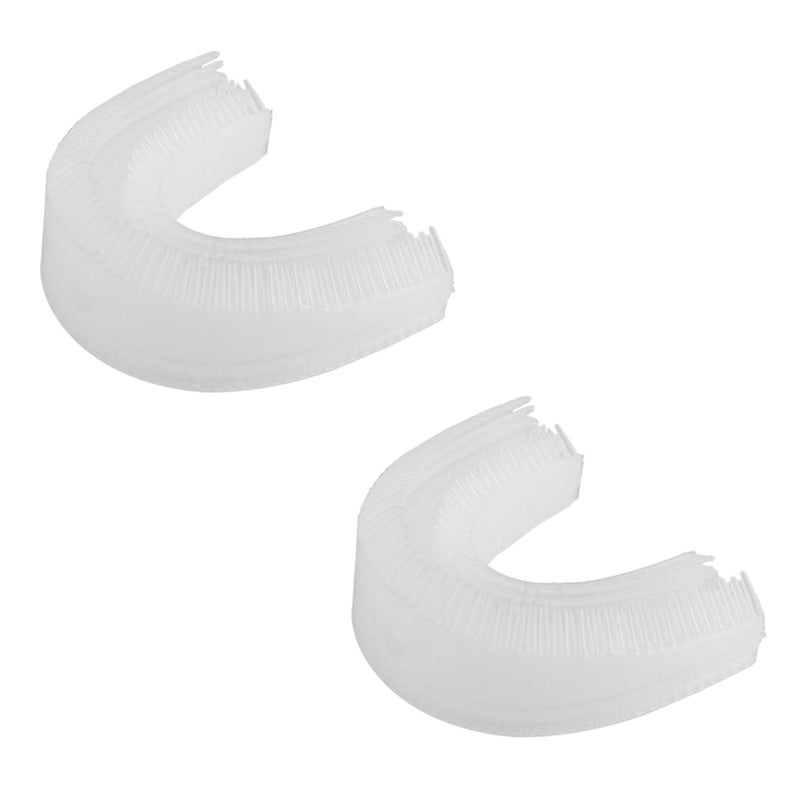 2Pcs U Shape Toothbrush Head Replacement For Electric Toothbrush Soft Bristles Easy Install - Image 2